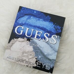 GUESS Smokey Mini Look Book Eye Set - 3 Eyeshadow, Mascara, Black Eyeliner NIB